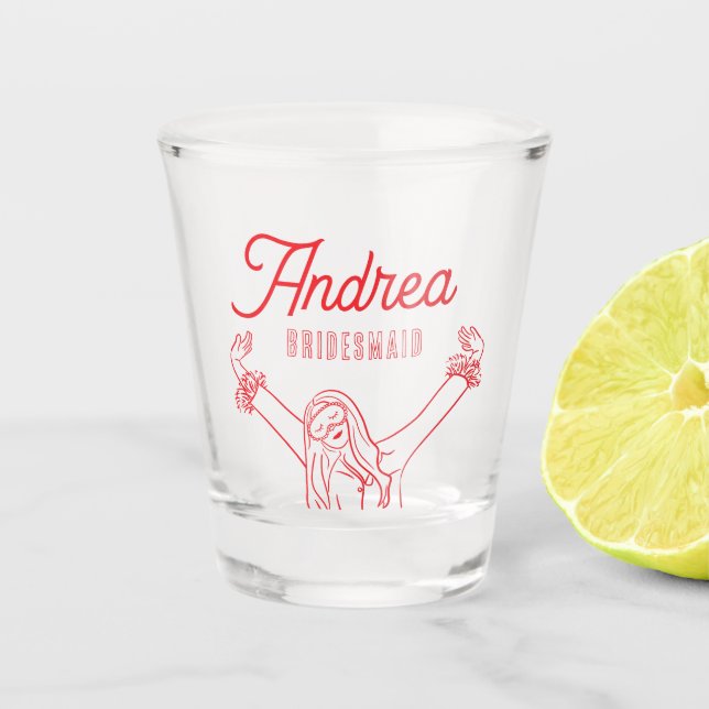 Girls Gone Mild Spa Pajama Bachelorette Party Shot Glass (Front)