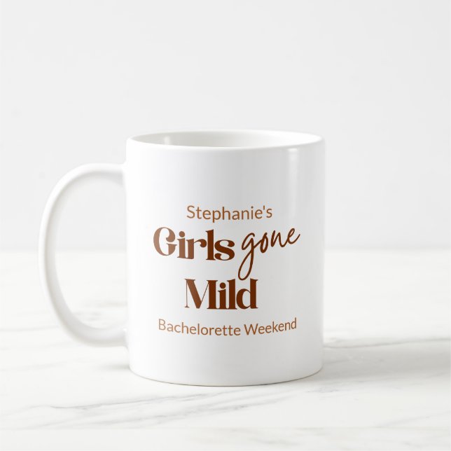 Girls Gone Mild Stylish Script Bach Beach Weekend Coffee Mug (Left)