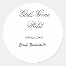 Girls Gone wild Bachelorette party name date bride