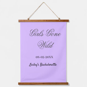 Girls Gone wild Bachelorette party name date bride Hanging Tapestry