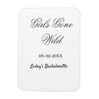 Girls Gone wild Bachelorette party name date bride