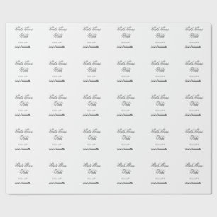 Girls Gone wild Bachelorette party name date bride Wrapping Paper