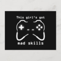 Girl's Got Mad Skills Video Game Controller