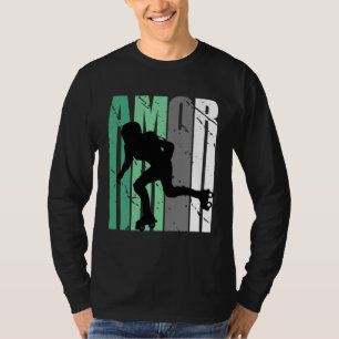 Girls Green Distressed Amor Loves Team Girl Inspir T-Shirt