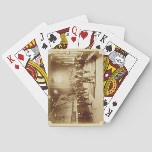 Girl's Gymnasium at the Deaf and Dumb Institution, Playing Cards
