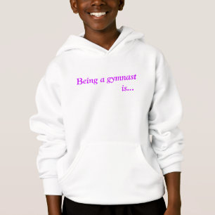 Girls gymnastic inspirational hoodie