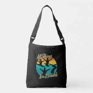 Girls Gymnastics - All Things are Possible Crossbody Bag