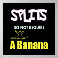 Girls Gymnastics Banana Splits Quote