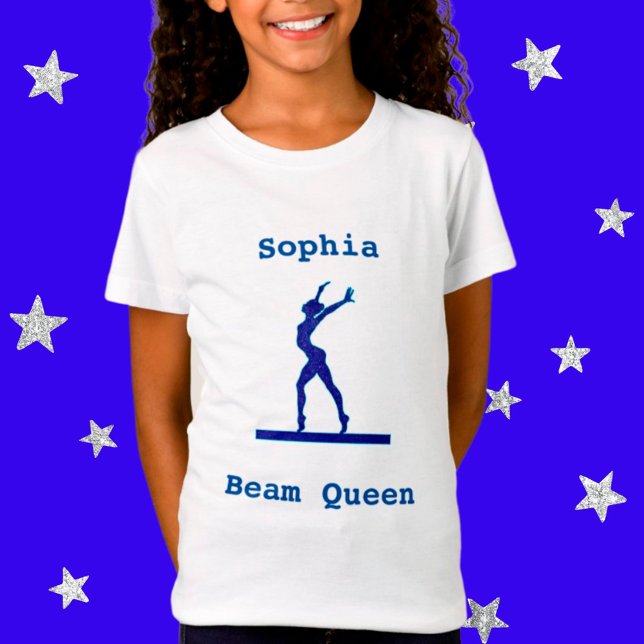 Girls Gymnastics Beam Queen T-Shirt (Creator Uploaded)