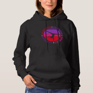 Girls Gymnastics Character Strength Courage Hoodie