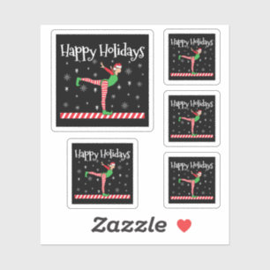 Girls Gymnastics Christmas Elf