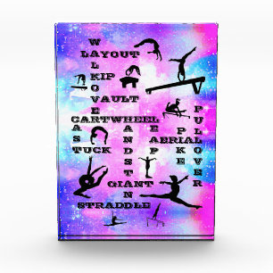 Girls Gymnastics Crosswords Photo Block