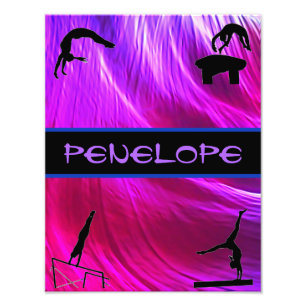 Girls Gymnastics Events Abstract    Photo Print