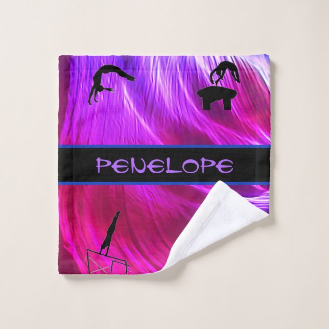 Girls Gymnastics Events Abstract   Wash Cloth (Wash Cloth)