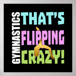 Girls Gymnastics - Flipping Crazy Poster