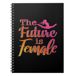Girls Gymnastics - Future is Female Quote Notebook