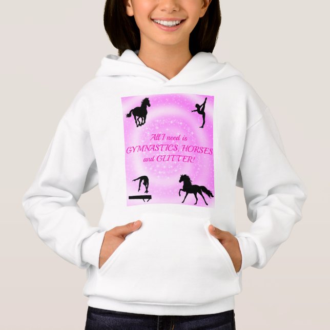 Girls Gymnastics, Horses, Glitter (Front)