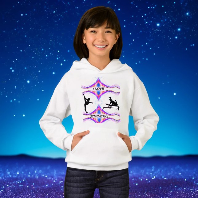 Girls Gymnastics "I Love Gymnastics" Hoodie (Creator Uploaded)
