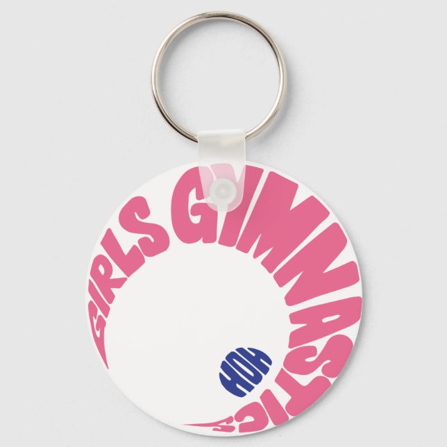 Girls Gymnastics Keychain (Front)