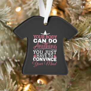 Girls Gymnastics Mindset Quote - Do Anything Ornament