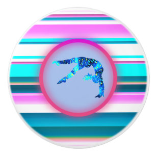 Girls Gymnastics, Power Tumbling, Handspring Ceramic Knob