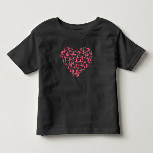 Girls Gymnastics Red Heart - Women Gymnast Toddler T-Shirt