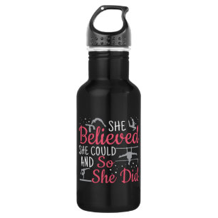Girls Gymnastics - She Believed She Could 532 Ml Water Bottle