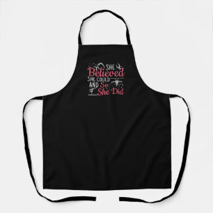 Girls Gymnastics - She Believed She Could Apron