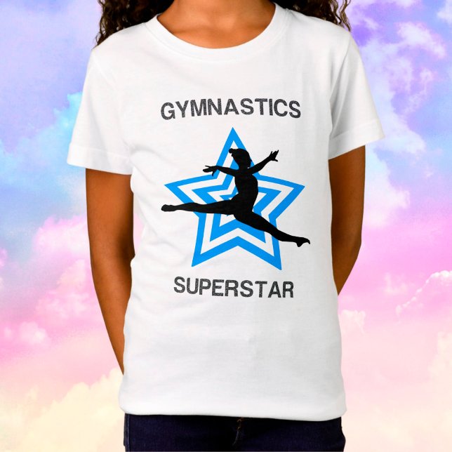 Girls Gymnastics Superstar Leap T-Shirt (Creator Uploaded)