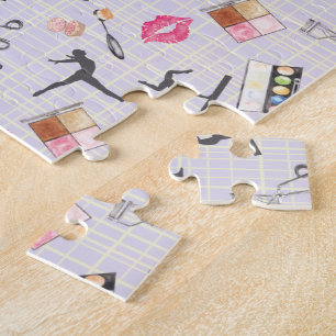 Girls Gymnastics - Women's Girly Makeup Jigsaw Puzzle
