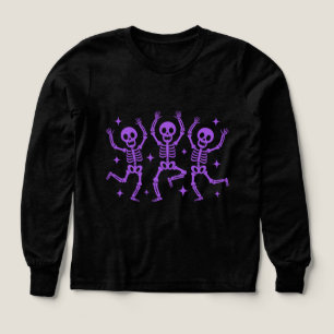 Girls Halloween Skeletons Shirt