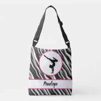 Girls Handstand Zebra Print Faux Fur   