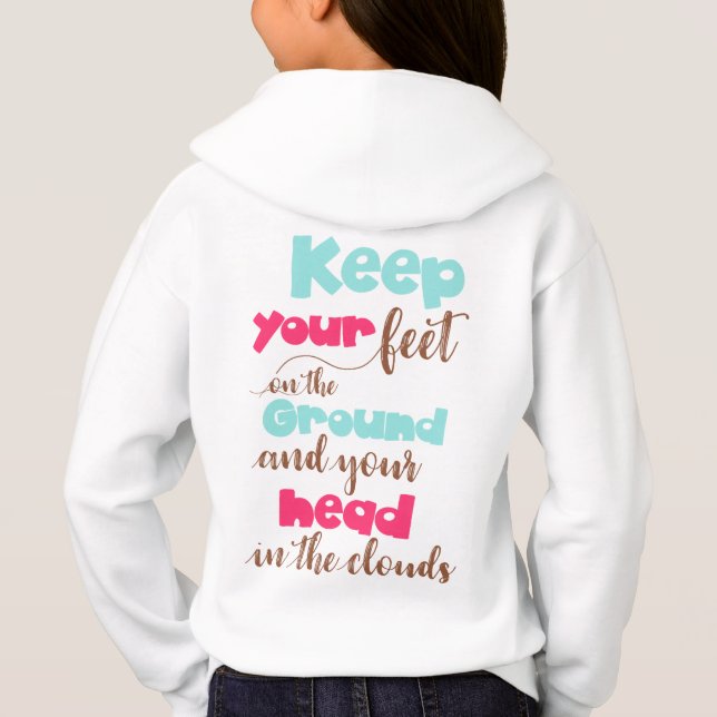 Girls' Hanes ComfortBlend® Hoodie (Back)