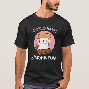 Girls Have Smore Fun Camping Camper Glamping Marsh T-Shirt