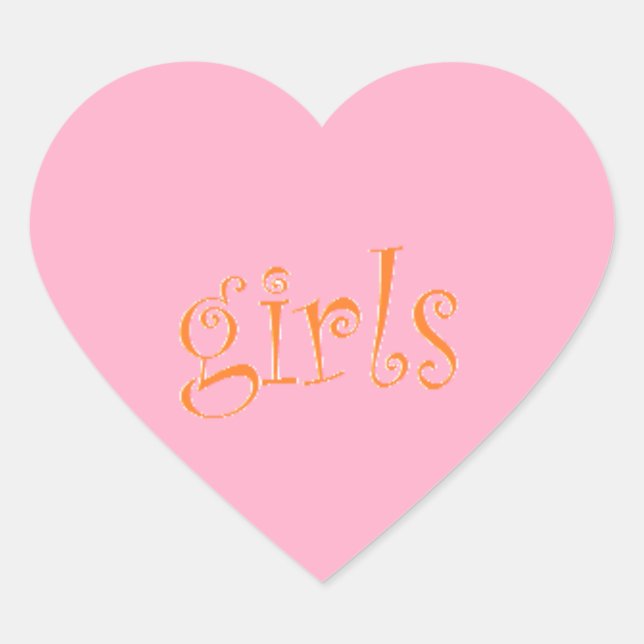 girls heart sticker (Front)