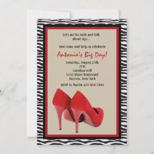 Girl's Heels Invitation