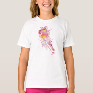 Girls Hockey Player Watercolor water colour Pinks T-Shirt