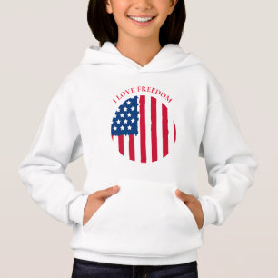 Girls Hoodie-Patriotic