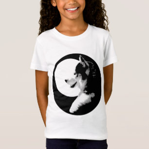 Girl's Husky T-Shirt Sled Dog Kid's Husky Shirt