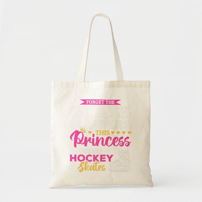 Girls Ice Hockey Princess Premium  Tote Bag (Front)