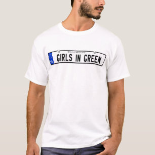 Girls in Green - Irish Plate T-Shirt