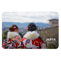 Girls in Kimono, Kyoto, Japan Travel Souvenir