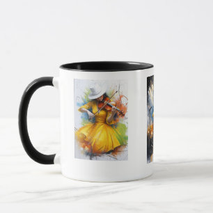 "Girls in Yellow" Jazz Trio Mug