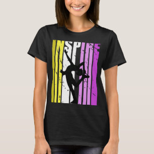 Girls Inspire Ice Skating Coach Birthday Coaching T-Shirt