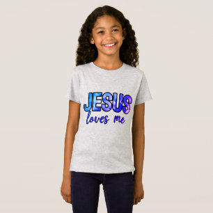 Girls' Jesus Love Me Fine Jersey T-Shirt