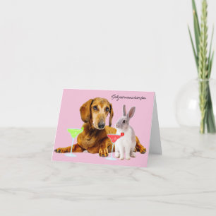 GIRLS JUST WANNA HAVE FUN GREETING CARD