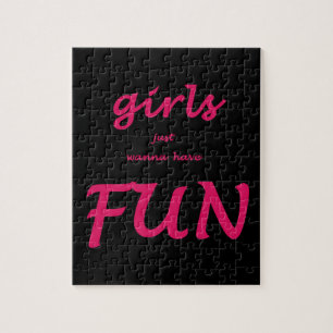 girls just wanna have fun jigsaw puzzle