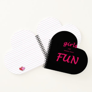 girls just wanna have fun notebook