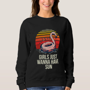 Girls Just Wanna Have Sun Tropical Beach Bum Sunny Sweatshirt