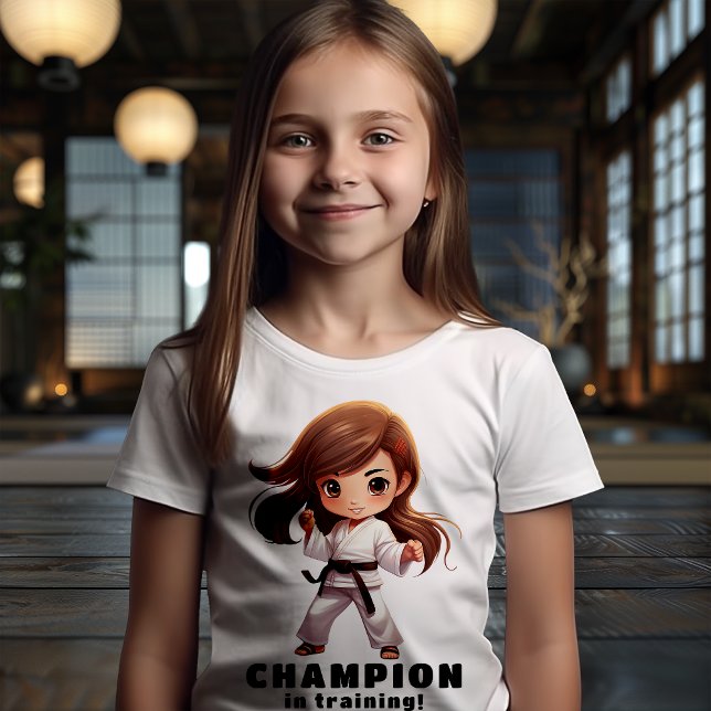 Girl's Karate Martial Arts T-Shirt (A t-shirt for your little princess karate warrior! )